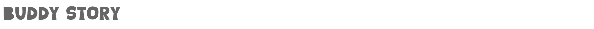 Sample characters Buddy Story Font